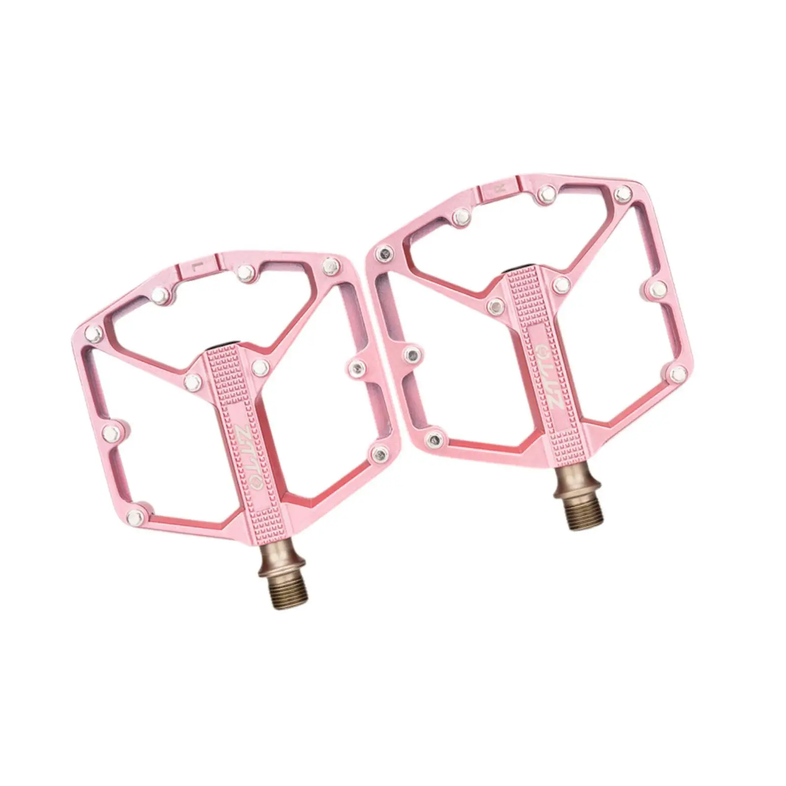 دواسات الدراجة الجبلية، دواسات ركوب الدراجات مضادة للانزلاق مقاس 9/16 بوصة، بديلة باللون الوردي #4