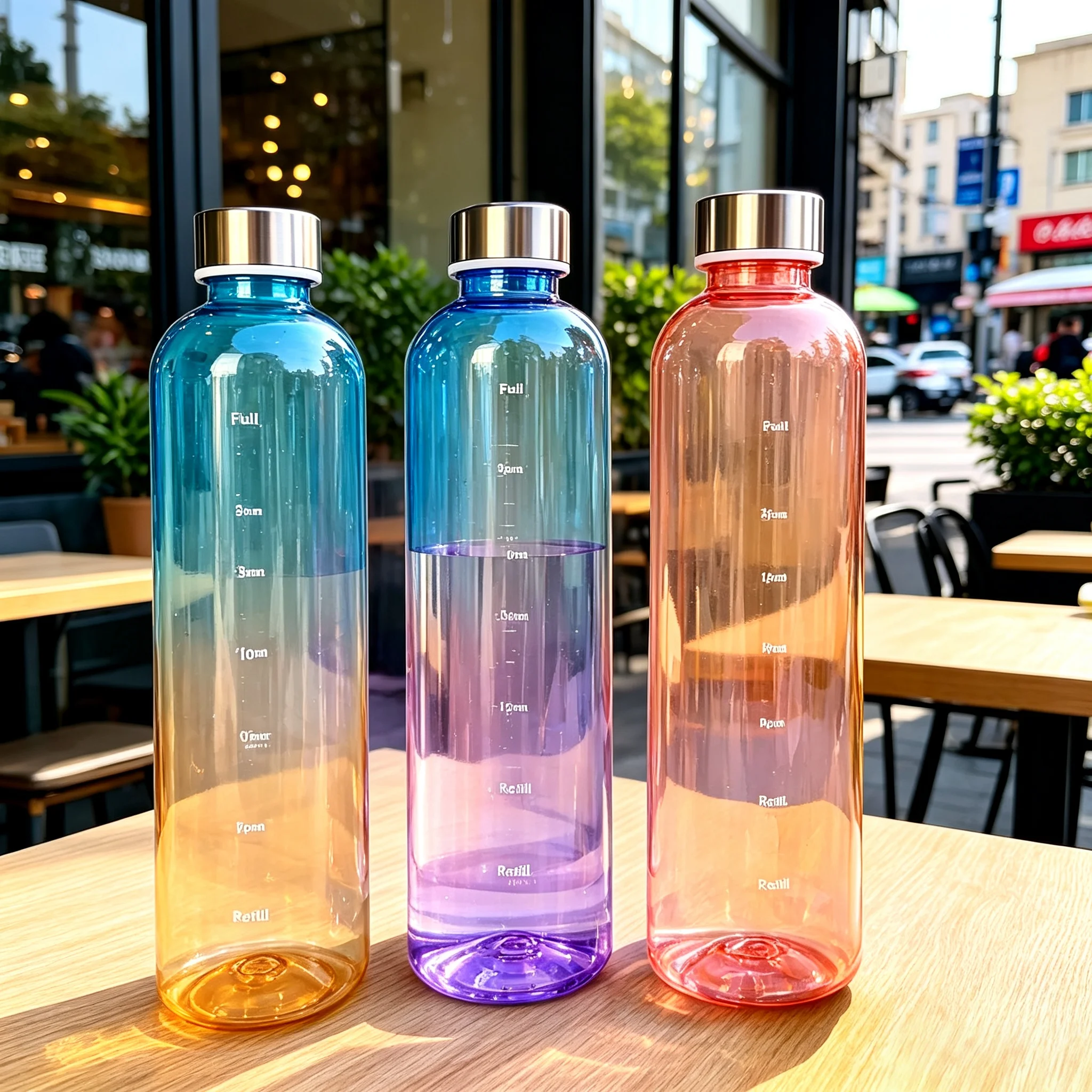 Image of 1000ml Flasche mit Zeitmarkierung 32 OZ Motivierende Wiederverwendbare Fitness Sport Outdoor Reise Auslaufsichere BPA-freie Mattierte Plastikflasche