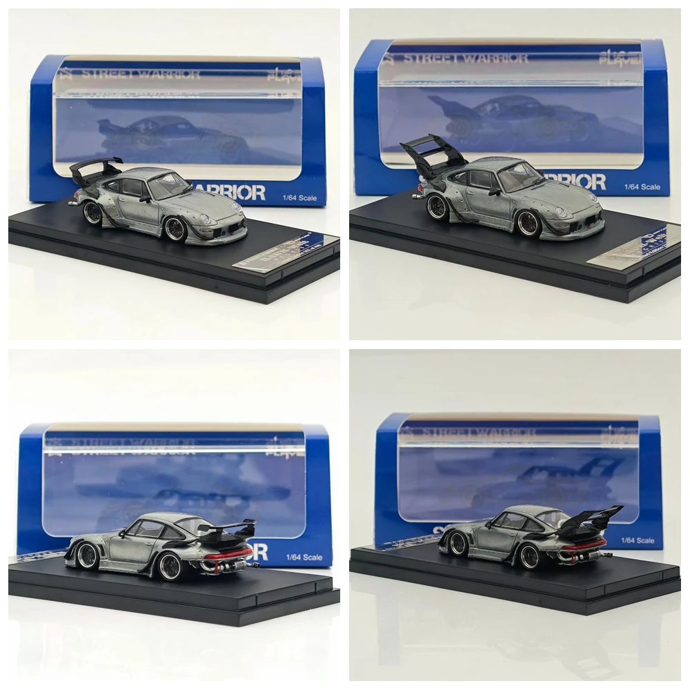 STREET WARRIOR SW 1:64 RWB 993 RAUH-Welt Wide Body Modification Varnish version Diecast Model Car Limited Collection