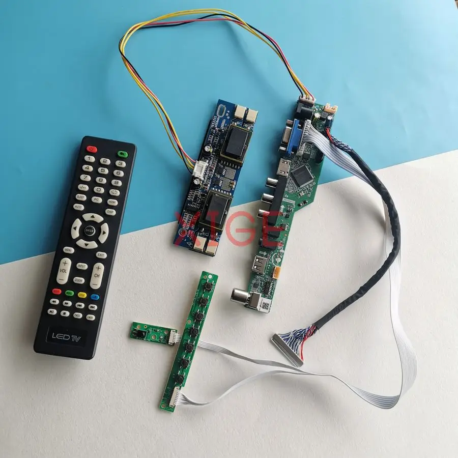 

Monitor Screen Drive Controller Board Fit LTM201UX-L01 M201UN04 V0 1600x1200 1600*1200 4-CCFL 30Pin LVDS USB+AV+VGA+HDMI Kit DIY