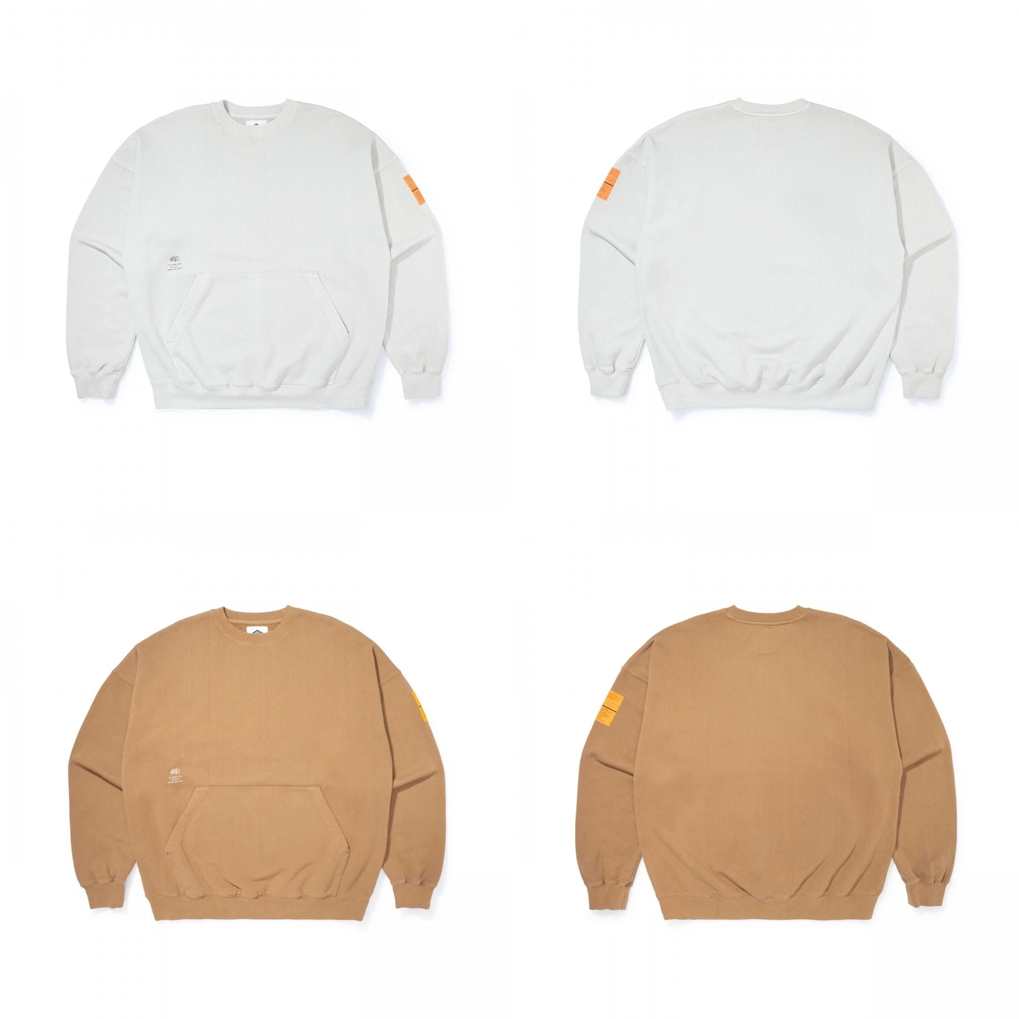 

Свитшот Orange Label с круглым вырезом и длинными рукавами, на флисовой подкладке, свободного кроя, молодежный, модный, осенний, повседневный, с принтом