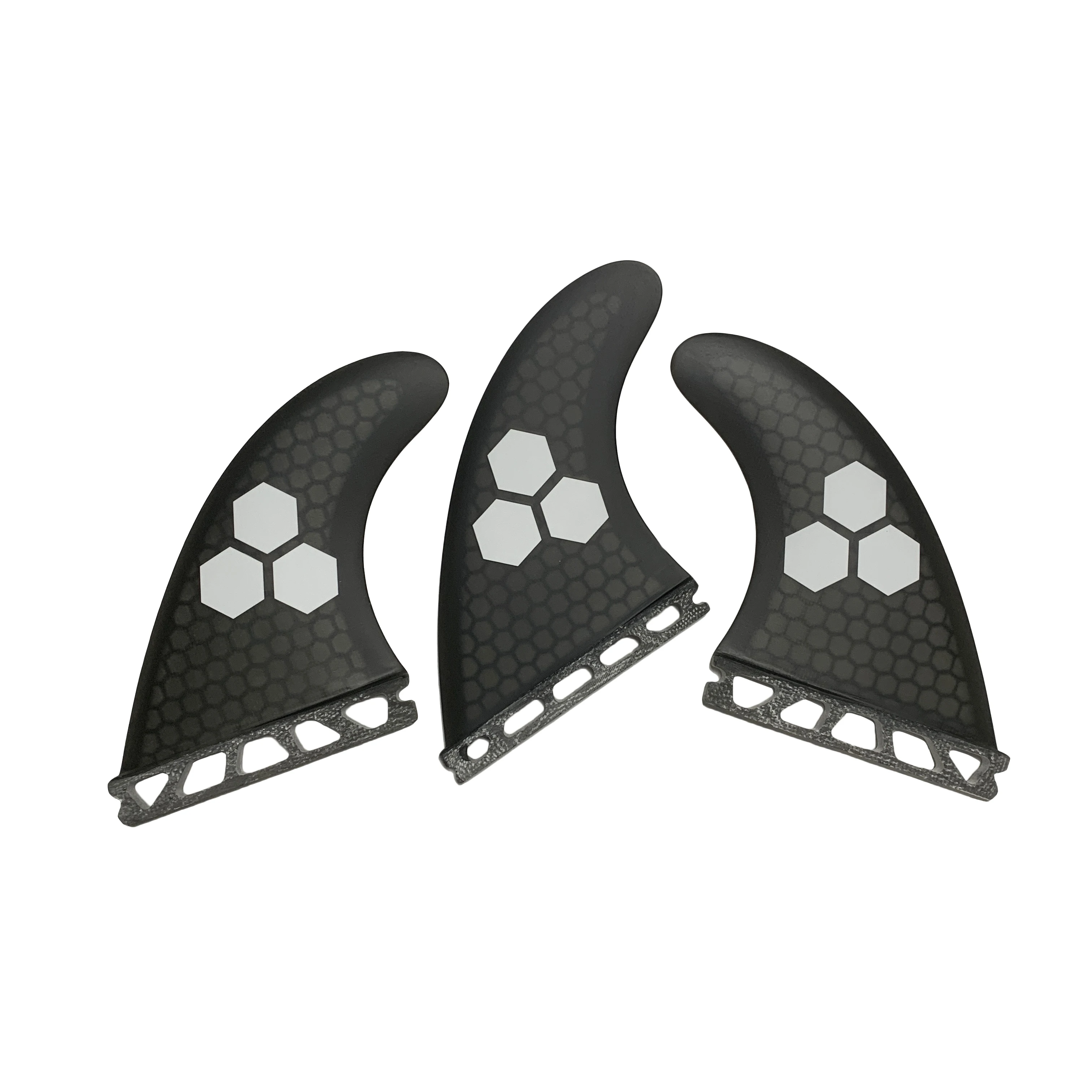 

Surfing Honeycomb Fiberglass Surfboard Fins Single Tab Base Surf Fin G5 Quilhas Surfing Fin Thruster Set 3PCS