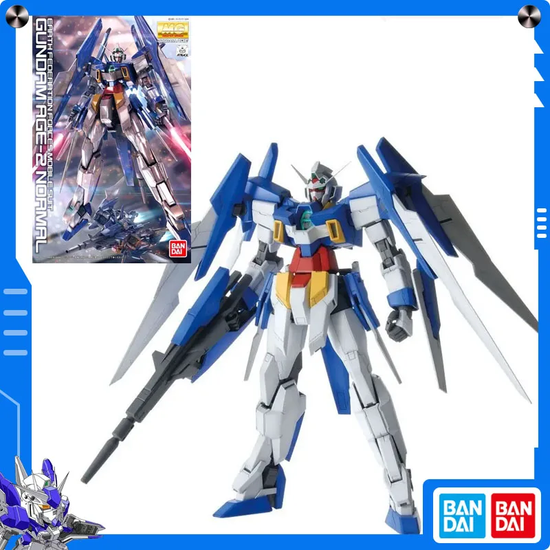 

Original Bandai Master Grade Kits Gundam AGE 1/100 MG Gundam AGE-2 Normal Anime Action Figure Assembly Model Collect Ornament
