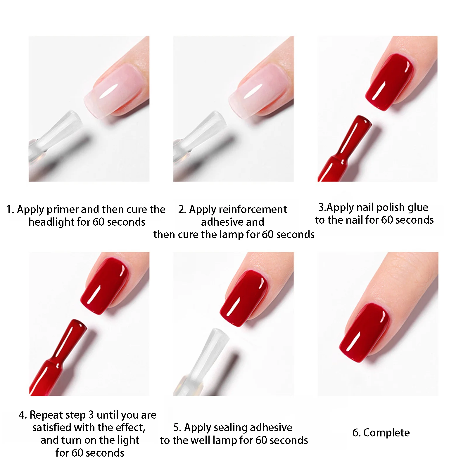 Nail Art Base and Top Coat Nail Gel Long Lasting Gel Fast Dry Manicure Polish for Home DIY and Nail Salon