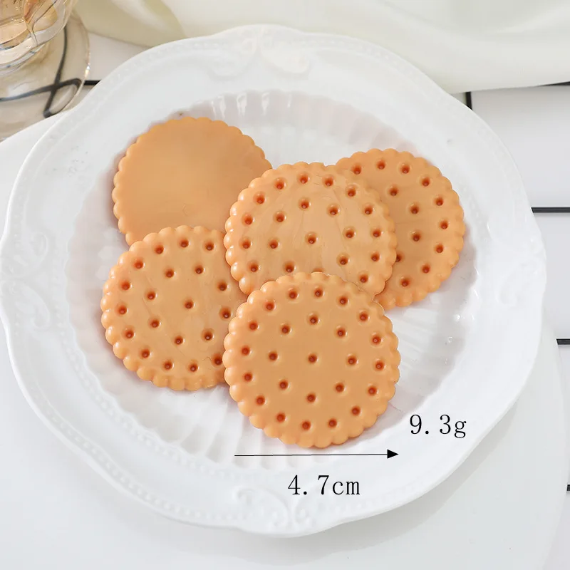 20 Stuks Cartoon Schattige Simulatie Koekjes Plat Back Hars Cabochon Plakboek Ambachten Diy Versieringen Telefoon Decoratie Accessoires