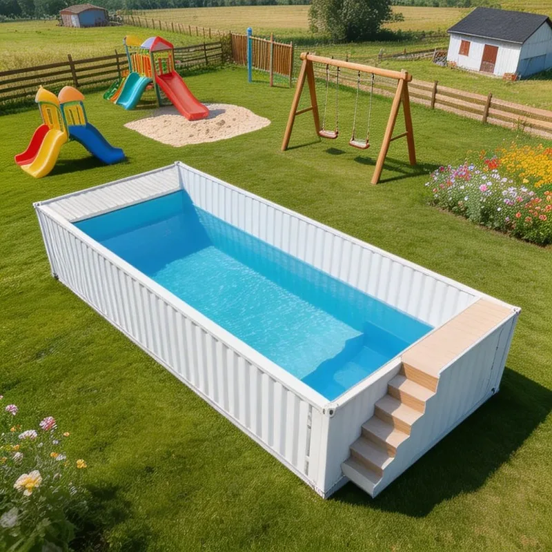 Container Swimming Pool Modular Pool Villa Backyard Recreation Courtyard Landscape Customized Window Position