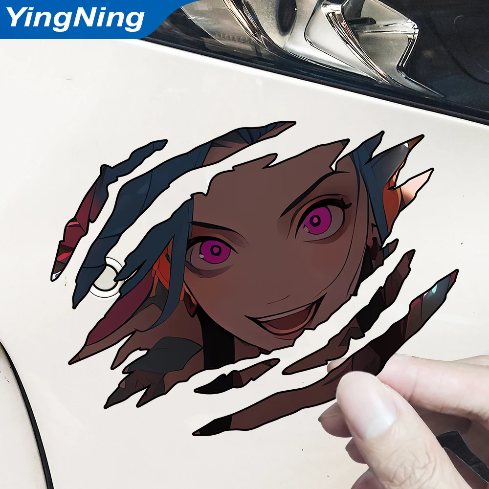 

Scratch Mark Anime Jinx Car Stickers for Fuel Tank Window Bumper Cover Scratches Decal Motorcycle Auto Accessories 8cm/13cm/18cm