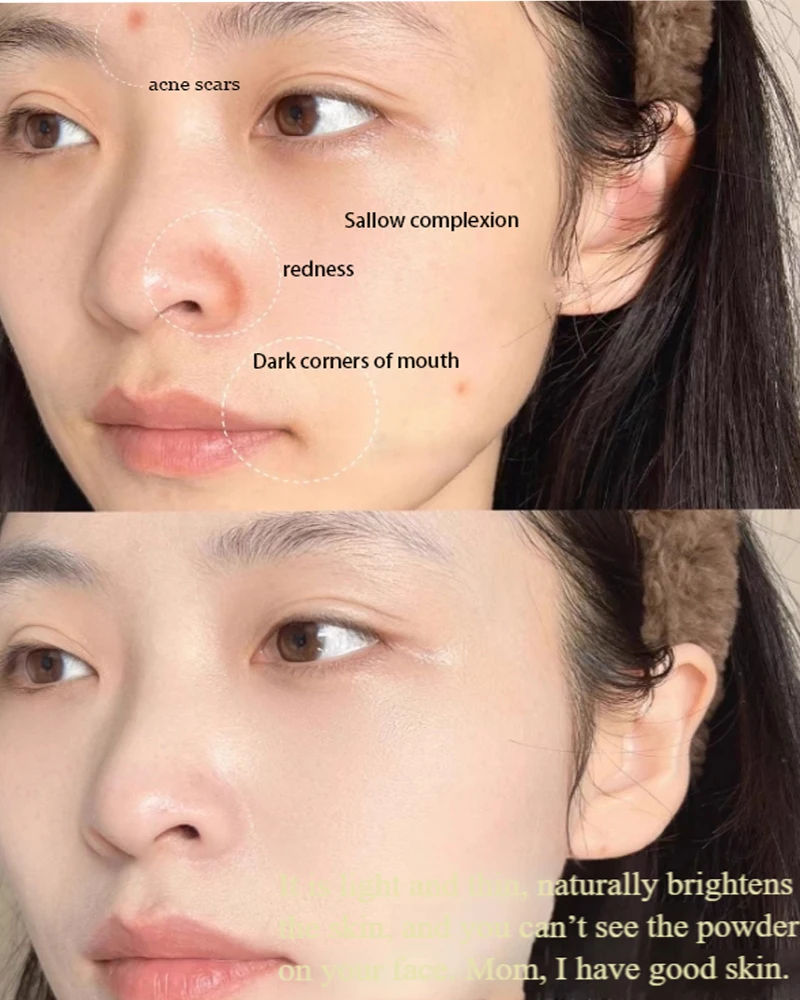 بودرة لافندر مضغوطة، بودرة غير لامعة للتحكم في الزيت، تغطية كاملة للوجه، بودرة أساس للمكياج #4