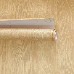 Gray/Yellow Wood Grain Wallpaper Peel And Stick Contact Paper Removable Vinyl Self Adhesive Wallpaper Decorative For Countertop