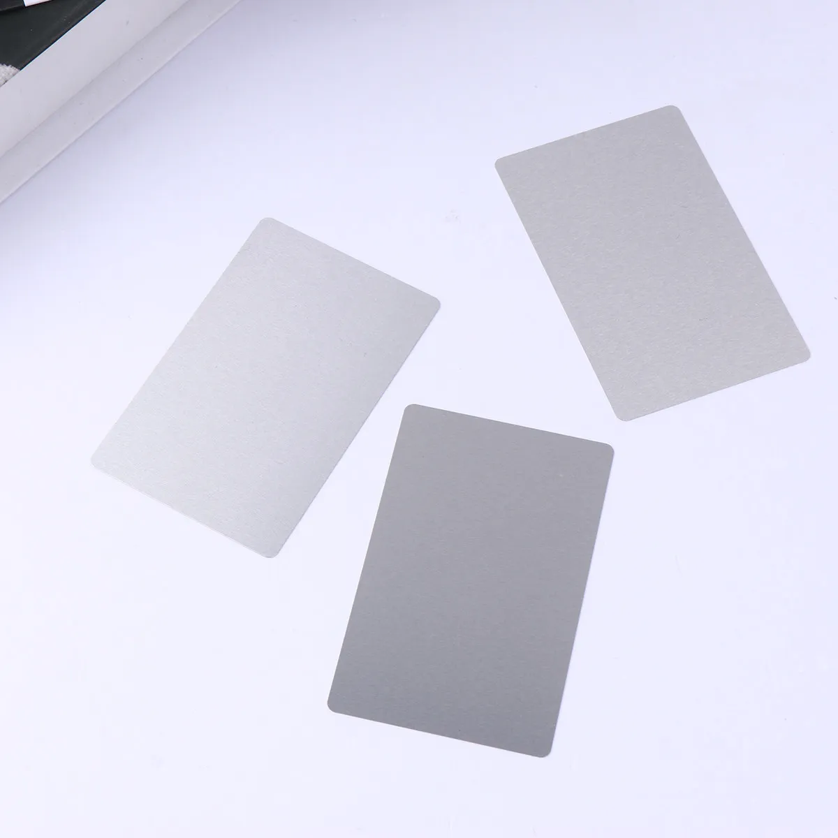 

50Pcs Thin Colored Anodized Aluminum Laser Marking Business Card Cnc Engraving DIY Personalized Name Cards Business Card