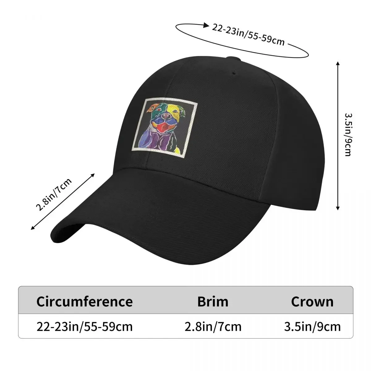 Happy Pitbull Baseball Cap Cosplay Brand Man cap Hat Man Luxury Men Caps Women's