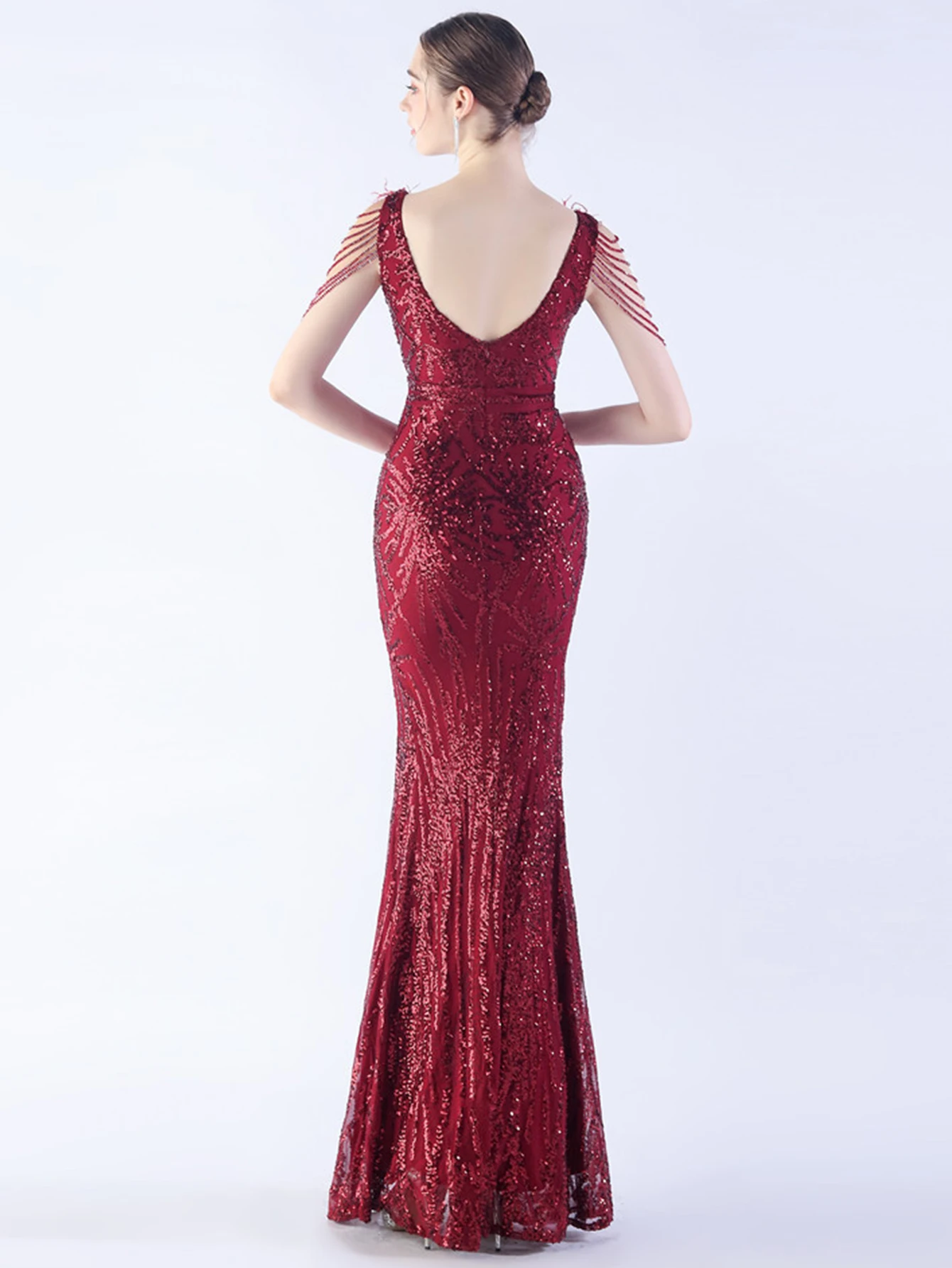 Sexy elegant wedding evening long dresses 2025 woman luxury rhinestone prom party dresses women sequin maxi summer dress vestido