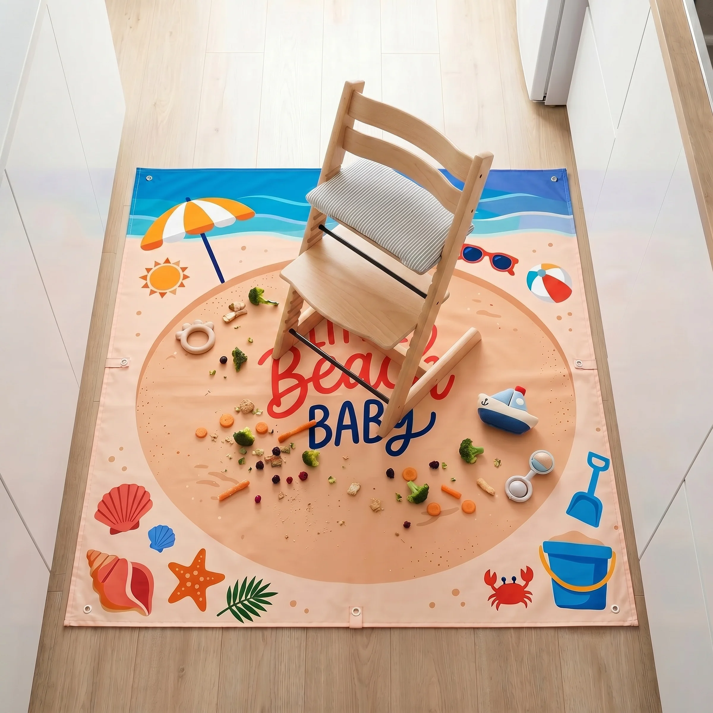 1PC Baby Mat for Floor & Under - đánh giá và giá Highchair Splash Mat