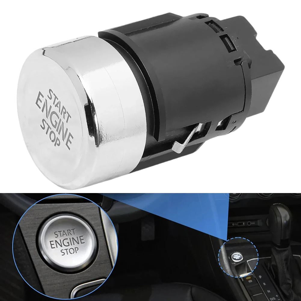 Car Start Button Aluminum Start Switch As Shown In The Figure Aluminum Button Performance Enhancement User-friendly Installation