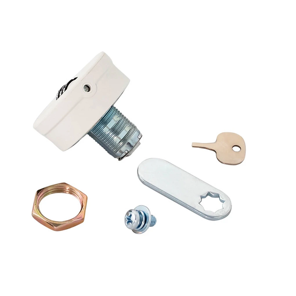 قفل خزانة موثوق، حل أمان طويل الأمد 2 · سهل التركيب، قفل درج، قفل صندوق البريد، 30 مم، أسود