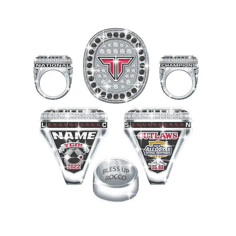 

Customized Champion Ring for College Sports Events, Champion Team Ring Gift, Free Design, Customizable Name and Number