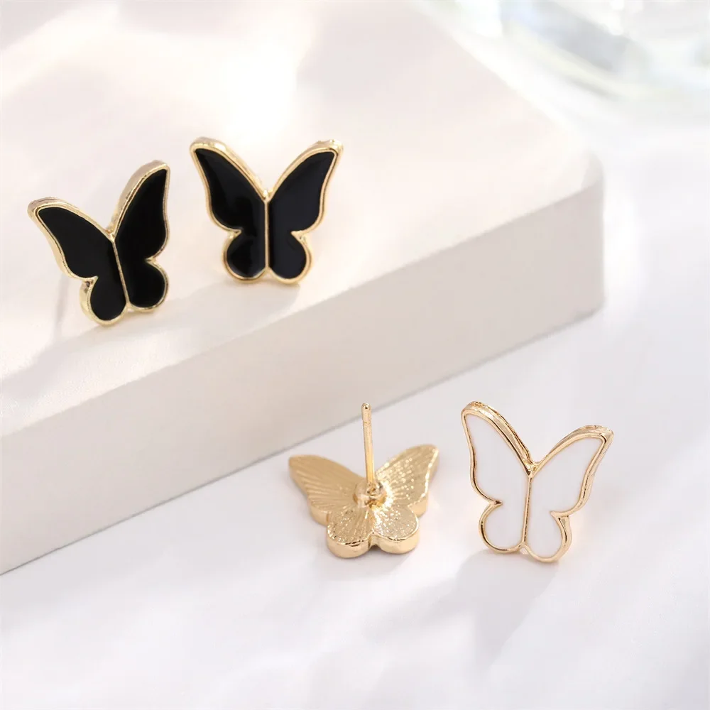 5PCS Necklace Earrings Ring Bracelet Sets for Women Jewelry Set Butterfly Pendants Bridal Wedding Party Jewelry Gift (No Box)