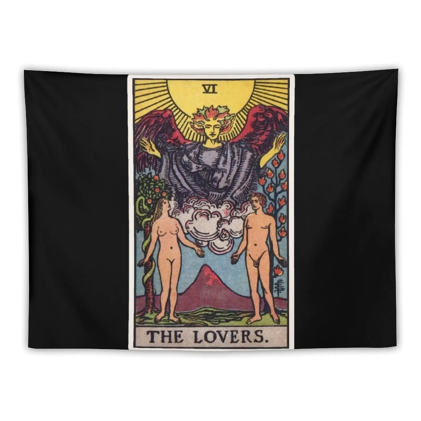 

VI. The Lovers Tarot Card Tapestry Wallpaper Decor For Bedroom Tapestry