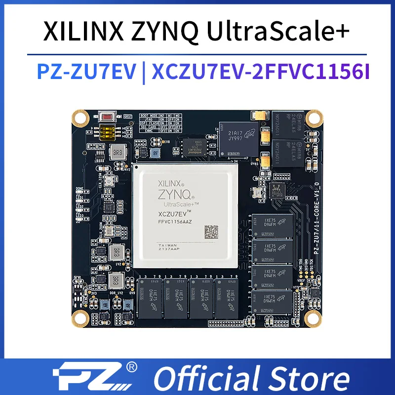 Puzhi PZ-ZU7EV-SOM Xilinx ZYNQ UltraScale XCZU7EV FPGA Core Board Industrial Grade System on Module 7EV