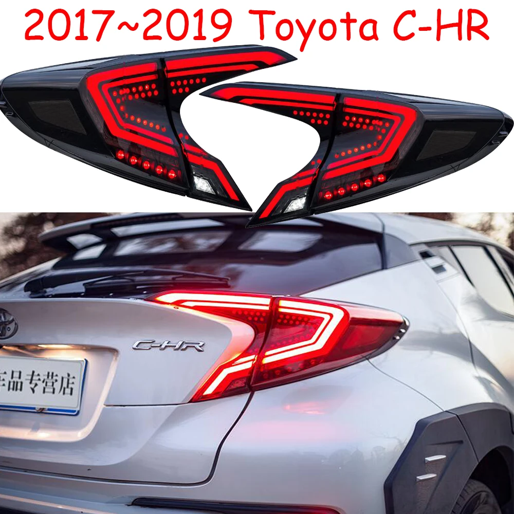 Video Car Styling Tail Lights For CH-R C-HR CHR 2017 2018 2019 Led Tail Lights Fog Lamp Rear Lamp DRL+Brake+Park+Signal Lights