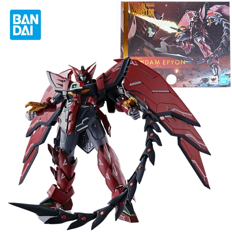 Bandai METAL ROBOT Gundam Epyon Action Figure Metal Robot Spirits Mobile Suit Gundam Model Kit Assembly Toys for Boys