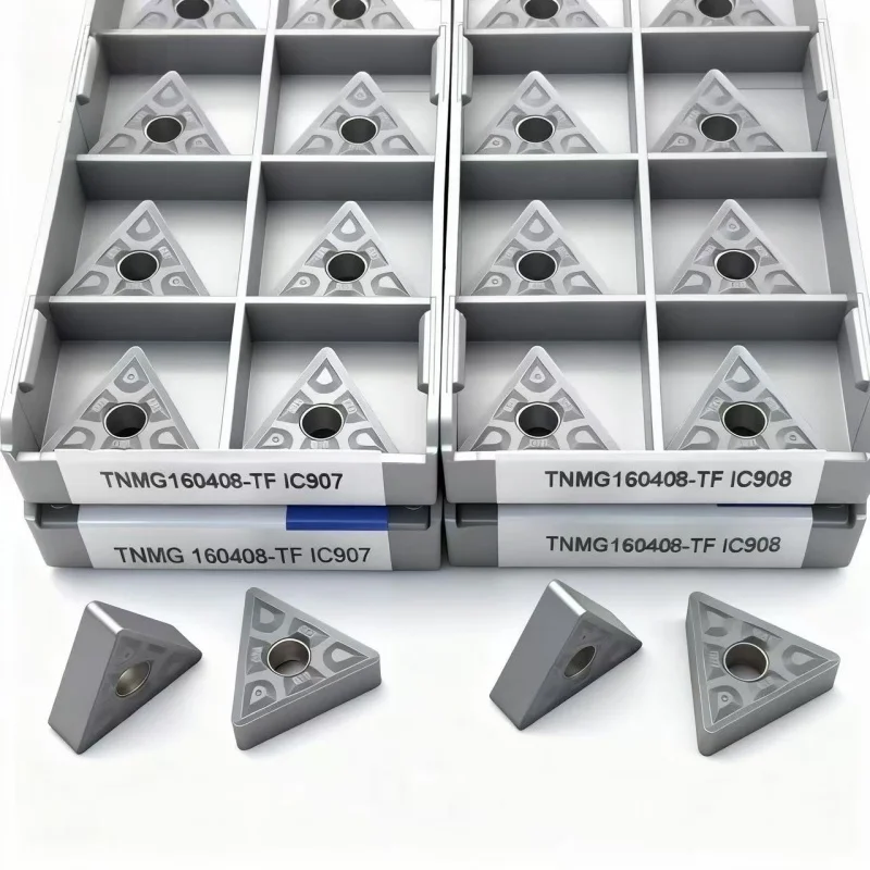 TNMG160404 TF TNMG220408 TF IC907 908 Твердосплавная вставка Токарный станок Внешние токарные инструменты Токарный станок с ЧПУ Точность обработки стали