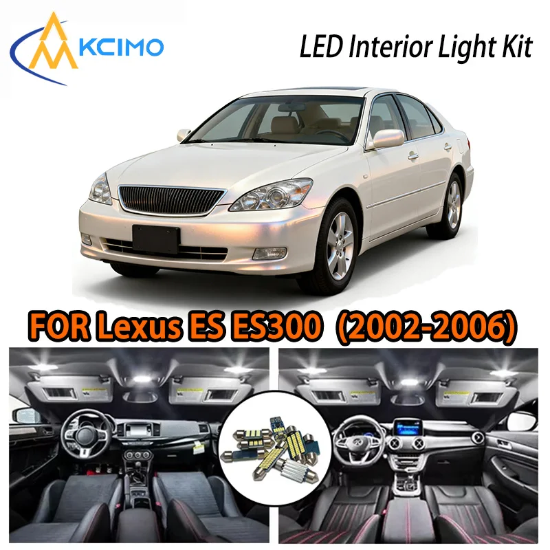 

KCIMO For Lexus ES ES300 ES330 (2002-2006) Premium LED Interior Kit - 2 Colors , Quick Installation, Long-Lasting