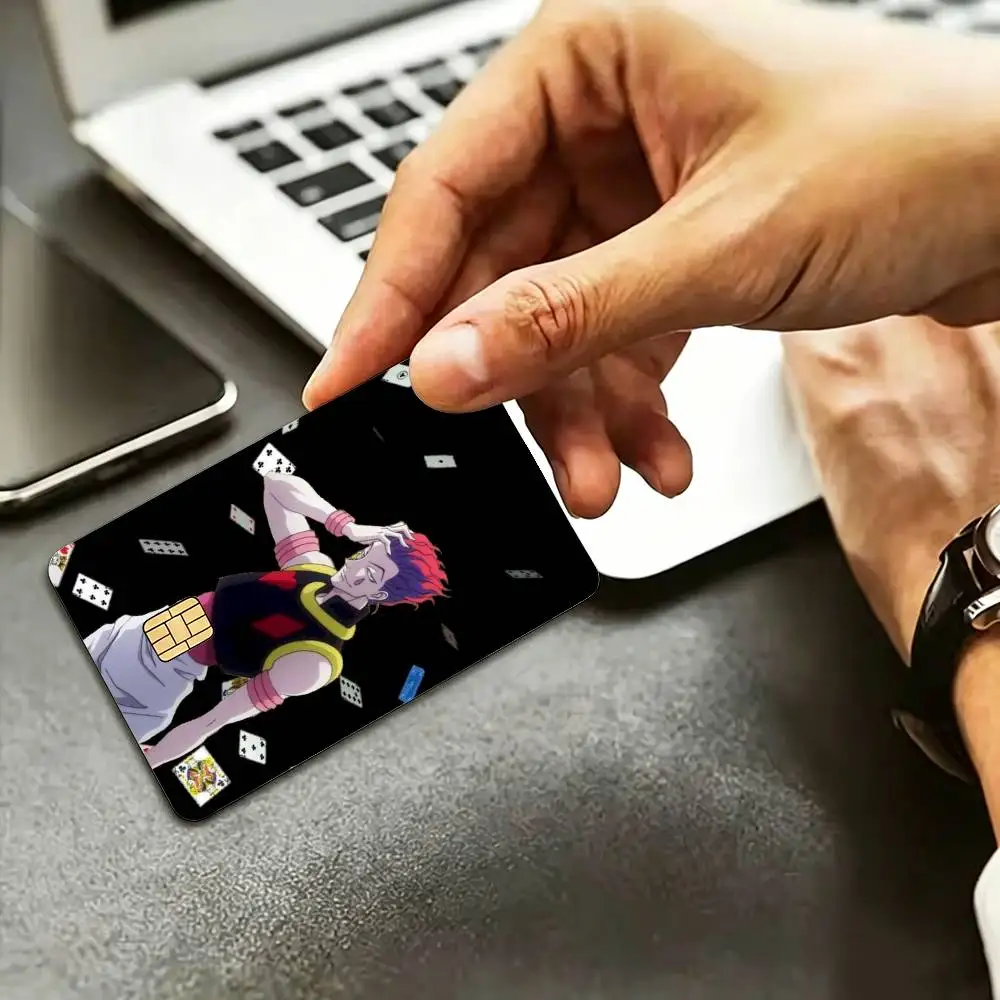 H-Hisoka Morow Hunter x Hunter HD Credit Card Stickers Game Card Decal Small Chip Waterproof Sticker