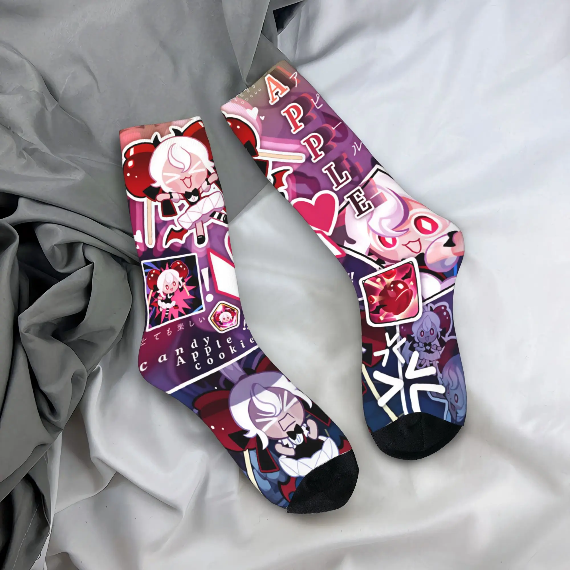 Shadow Milk  Socks Cookie Run Kingdom Graphic Stockings Non Skid Men Socks Medium Soft Autumn Casual Skateboard Socks