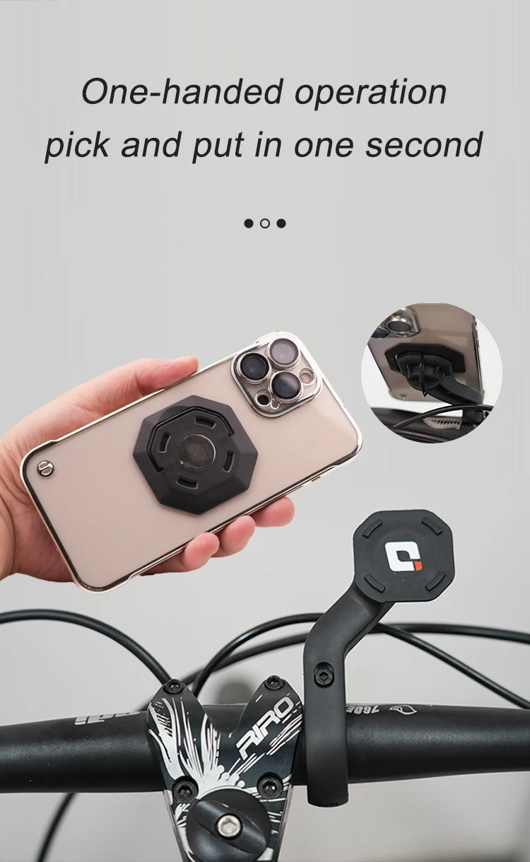 ODI PH-01 Magnetische Reiten Telefon Halter Quick Release Motorrad Fahrrad Halterung für MTB/Rennrad Navigation Allgemeine Telefon Ho – Detail 3