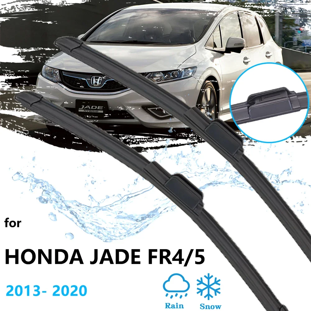 

For Honda Jade FR4 5 2013 2014 2015 2016 2017 2018 2019 2020 Wiper Blade Boneless Frameless Rubber Accessory Windscreen Cleaning