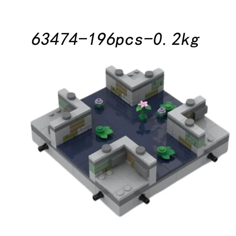 ชุดตัวต่อ MOC-64738 63474 83260 และอาคารยุคกลางอื่นๆ ของเล่นตัวต่อประกอบเองแบบ DIY ชิ้นส่วนขนาดเล็ก ของเล่นเสริมพัฒนาการ ของขวัญ