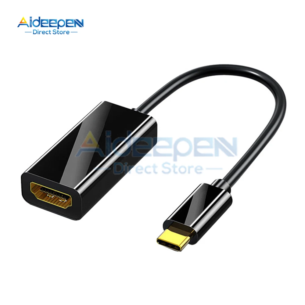 Adattatore 4K tipo C a HDMI Cavo convertitore HDTV HUB USB 3.1 per iPhone 15 Convertitore TV per PC MacBook iPad Samsung Laptop