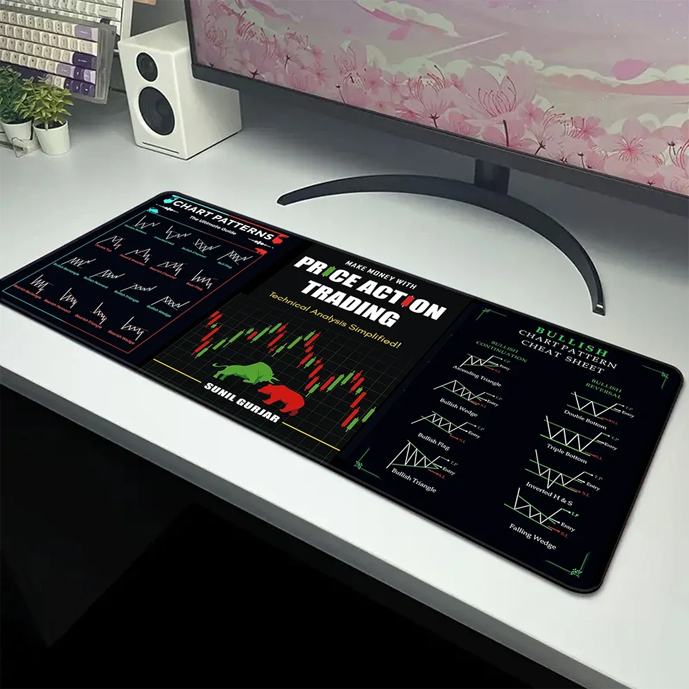 

Коврик для мыши с рисунком таблицы на складе, нескользящий и утолщенный настольный коврик с прочным прошитым краем для работы и игр