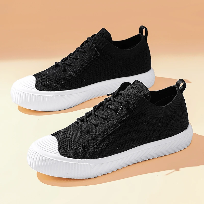 

Новые оригинальные весенне-летние прогулочные туфли для мужчин и женщин с сеткой с цветными блоками, круглым носком и дышащей тканью