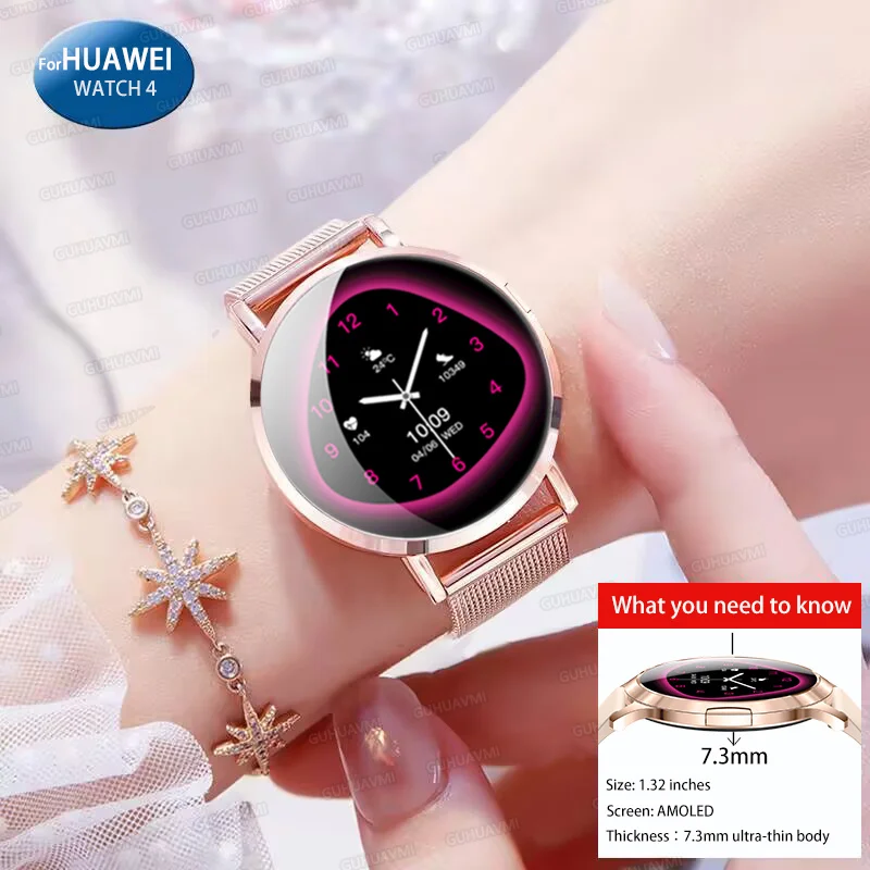 

2025 New Advanced Light Luxury Smart Watch Women Ultra-thin AMOLED HD Screen GPS Sport Bracelet Bluetooth Call Luxury Smartwatch