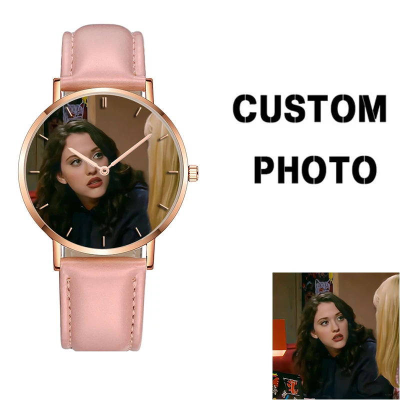 Custom Design Sublimation Blank Wrist Watches Artwork Printing Personalized Picture Watch Mini Order 1