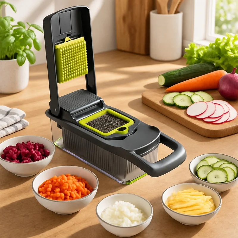 16-in-1 Multifunctional Vegetable Cutter Set with Grater, Peeler, Egg Separator, and Food Slicing Tools for Kitchen Use