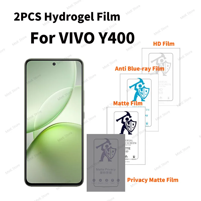 Protector de Pantalla de Hidrogel HD para VIVO Y400 Pro, Película Protectora Transparente para Teléfono, Película de Hidrogel de Privacidad para VIVO Y400 5G