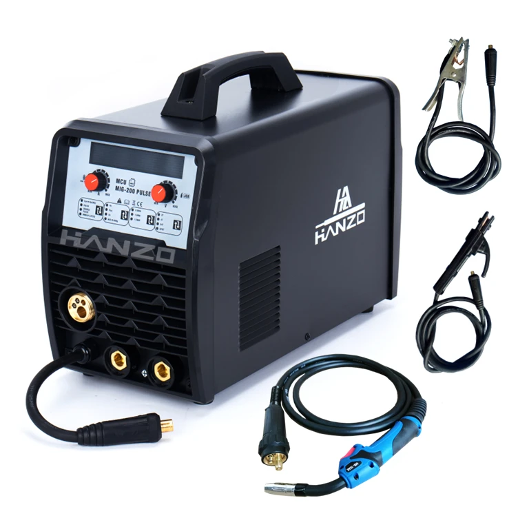 Aluminum welding double pulse 200 amp welder 3 in 1 mma flux weld mig welders machine