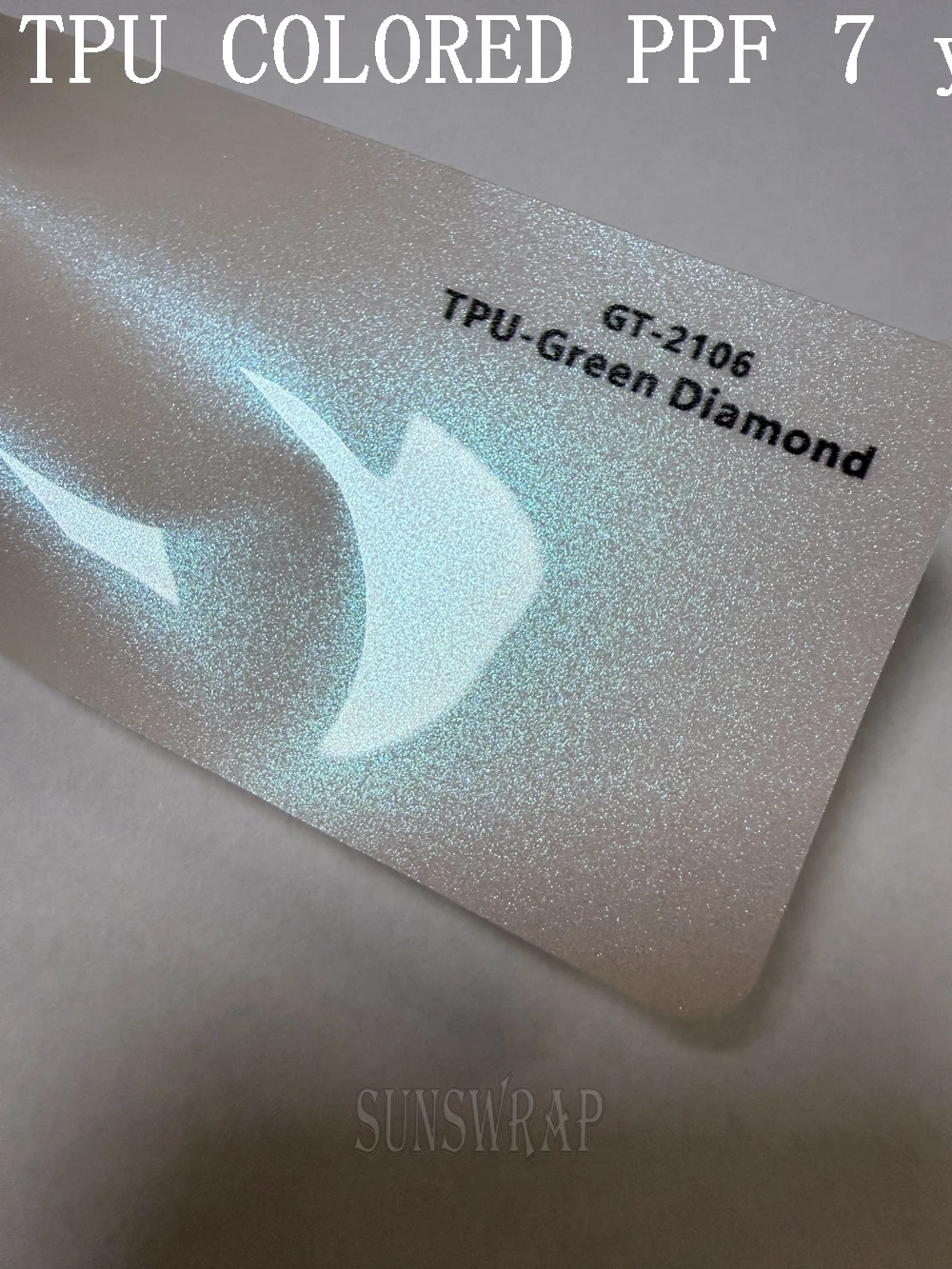 

Прозрачная зеленая бриллиантовая защитная пленка из ТПУ для краски, автомобильный щит PPF, гидрофобная защита от царапин, 5x52 фута/рулон