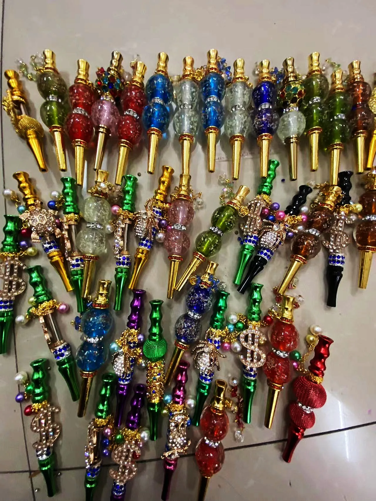 Colorful Jewelry Shisha Hookah Mouthpiecee Handmade Chicha Filter Tip Detachable Tips Blunt Holder Smoking Accessories