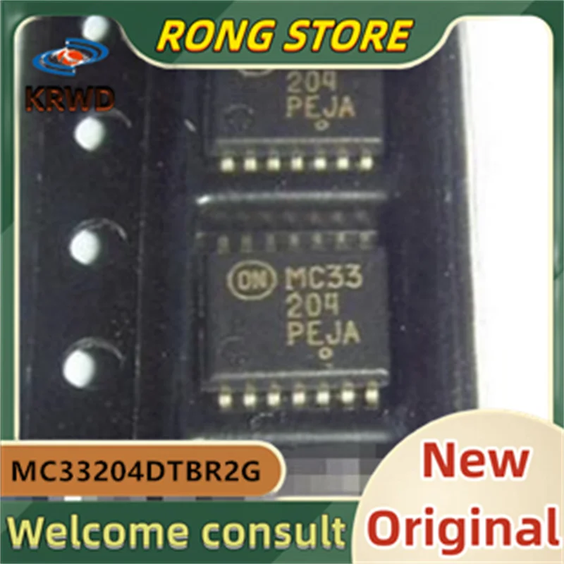 

10 шт. MC33204 новые и оригинальные MC33204DTBR2G MC33204DTBR TSSOP-14