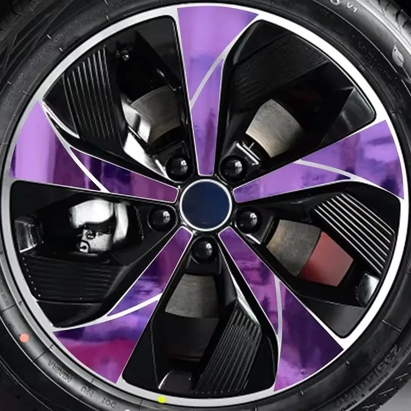 For BYD SONG PLUS DM-i EV 2021 2022 4PCS/SET Hub Wheel Sticker Automobile Full Cover Car Accessories