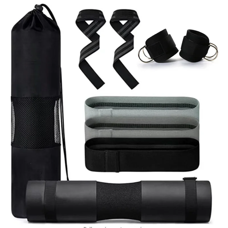 9Pcs Barbell Shoulder Pads Thickened Non-Slip Support Gym Fitness Weightlifting Squat Dumbbel Neck Protection Pad Strength