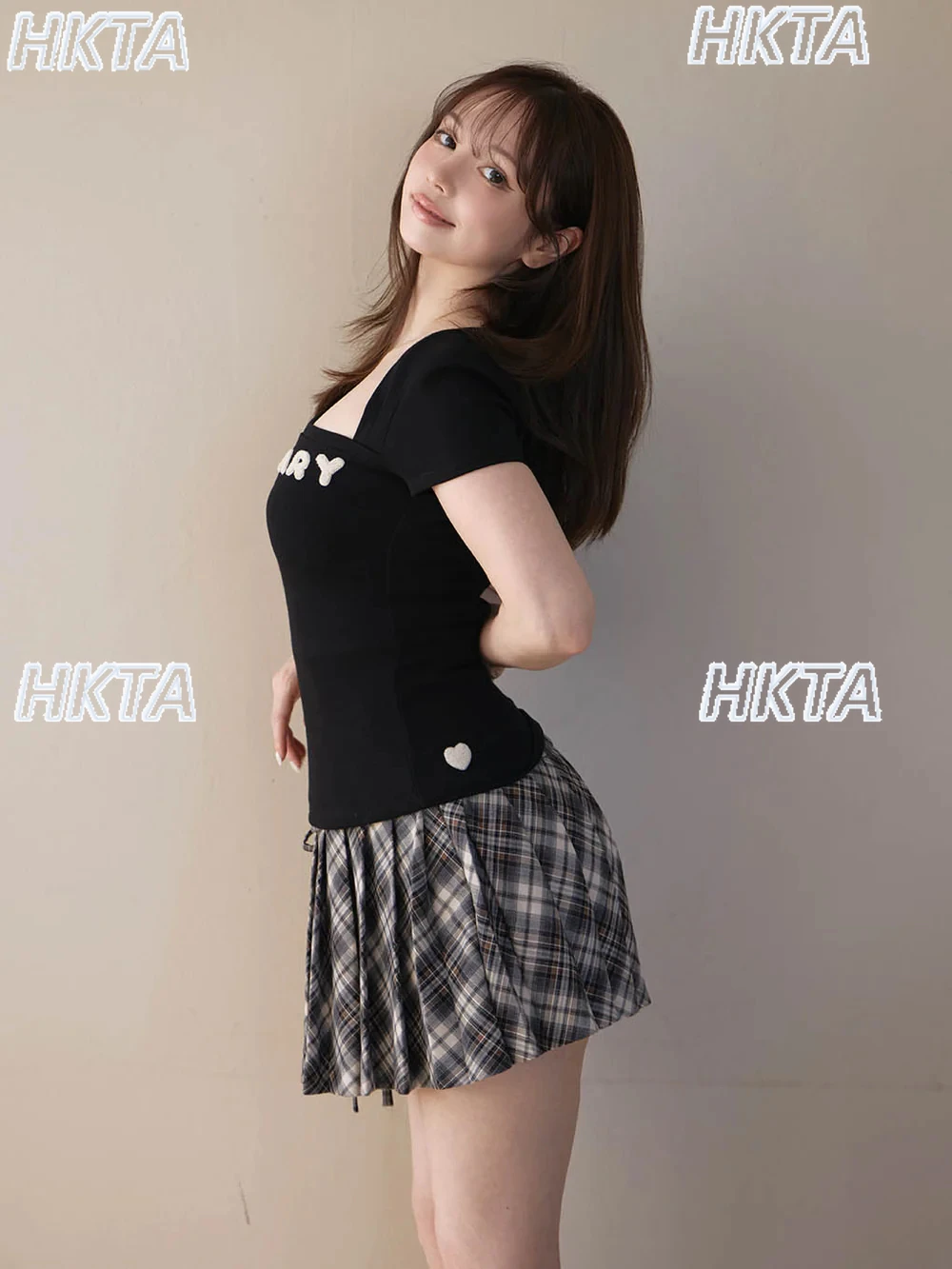 Gonna a pieghe a vita alta dimagrante in stile dolce giapponese Gonna corta casual sportiva per ragazze in stile college estivo da donna