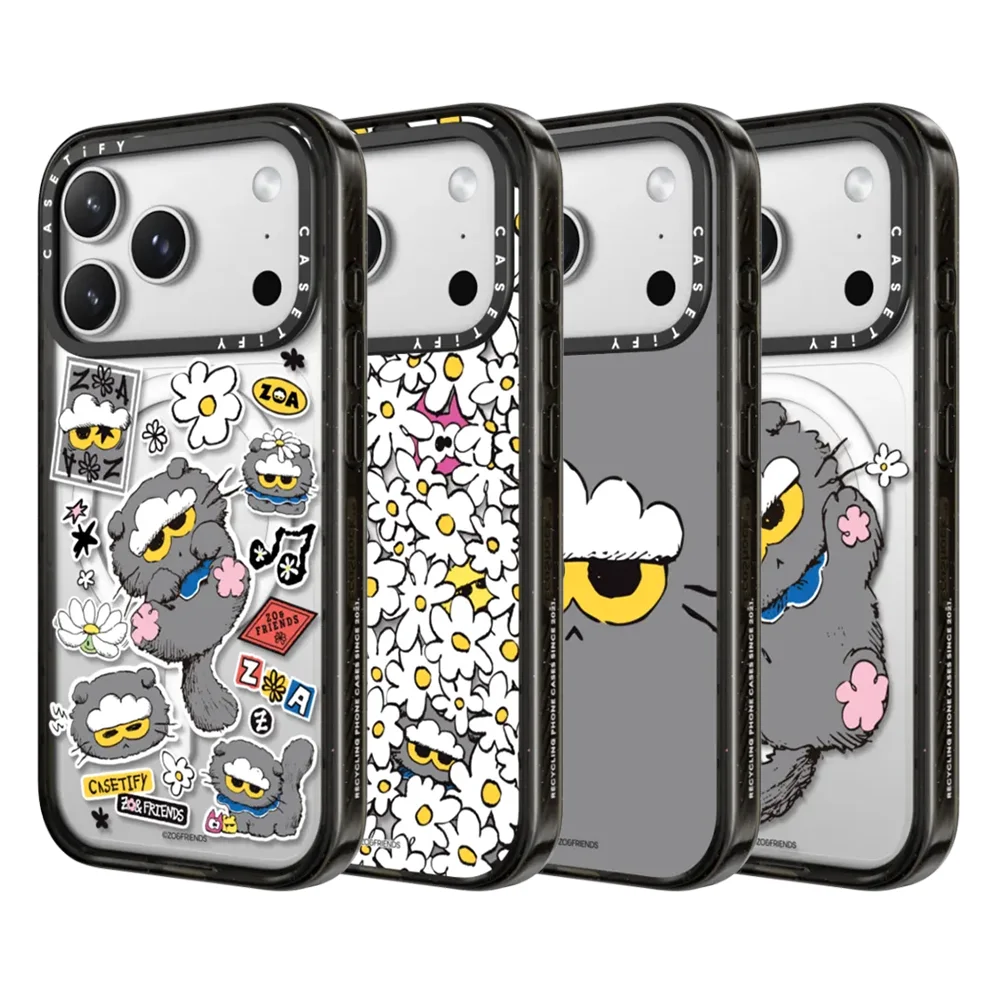 

CASETiFY ZO&FRIENDS Cartoon Series Daisy Cat Magnetic Drop-proof Case for iPhone 13 14 15 16 17 Pro Max Air Plus Protect Cover