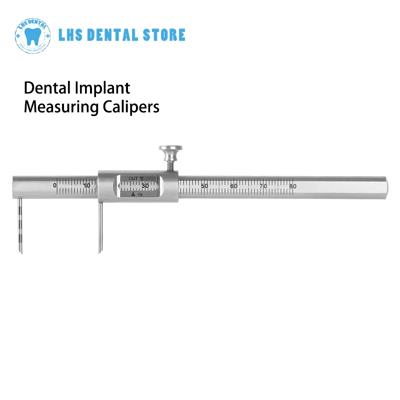 

1 шт., измерительные штангенциркули для зубных имплантатов, ортодонтические скользящие штангенциркули, измерительный прибор для стоматологических имплантатов, двойная шкала, круглый