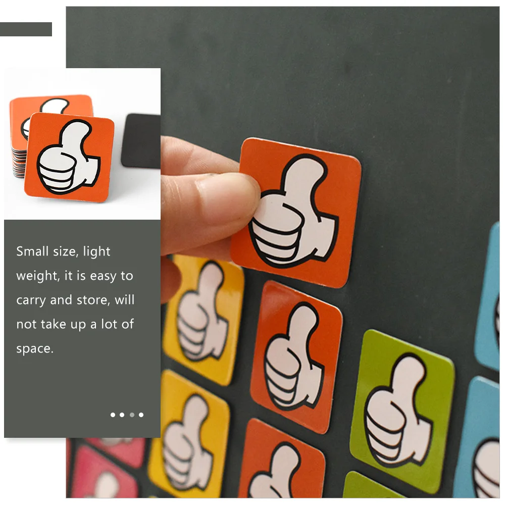 

120pcs Magnetic Reward Stickers Thumb Printed Motivational Decals For Whiteboard Blackboard Teaching Aids Kids Incentive