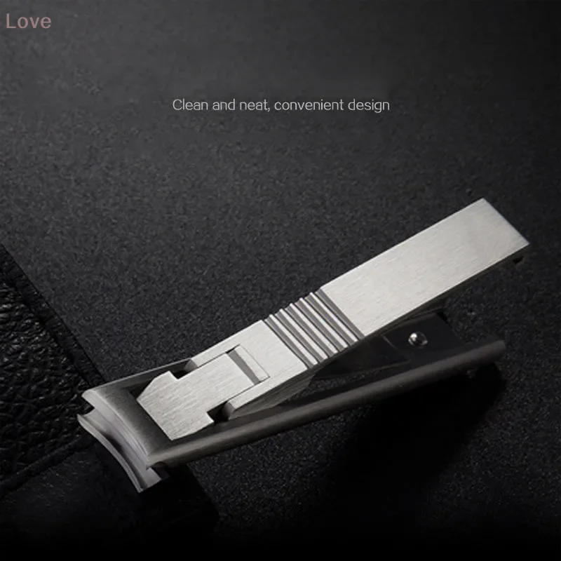 1PC ポータブル超薄型折りたたみ爪切りステンレス鋼手足爪切りカッタートリマープロフェッショナルマニキュアツール